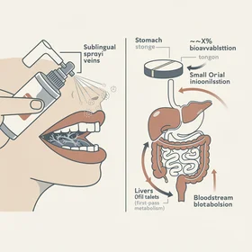 Oral spray vs tablet: sublingual delivery advantage